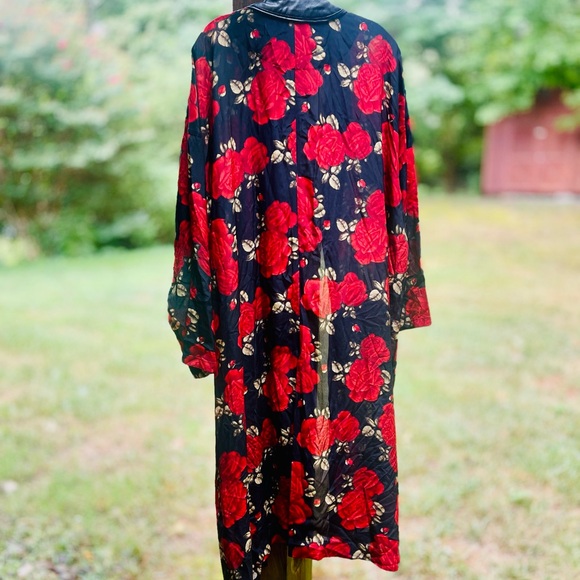 The Kooples Silk Sleeping Roses Printed Kimono - Picture 9 of 12